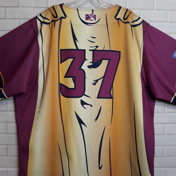 New Lancaster JetHawks Childhood Cancer City of Hope OT Sports Baseball Jersey - Picture 5 of 13